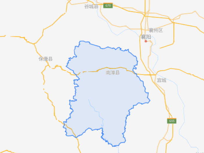 湖北省一个县，人口近70万，因为一条河流而得名